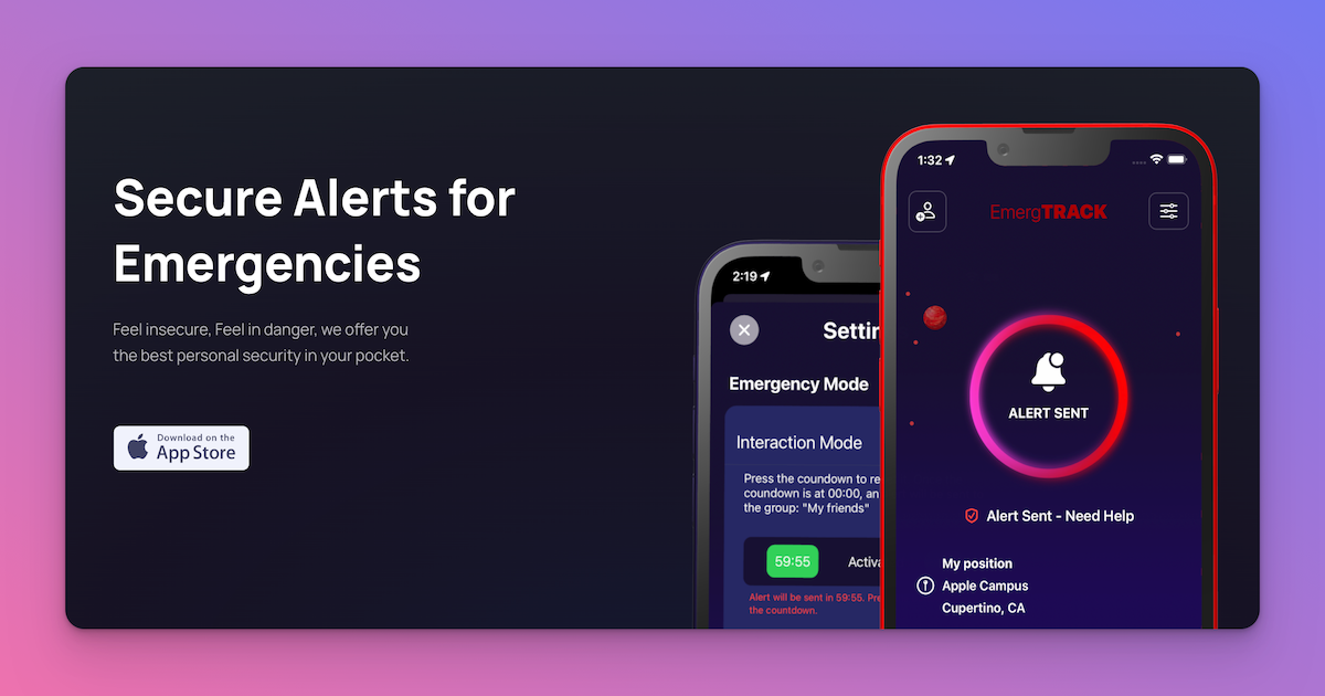 ProtectOn Mobile App for personal security